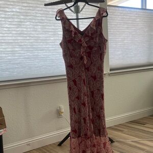 Jonathan Martin Studio Red and White Floral Dress
